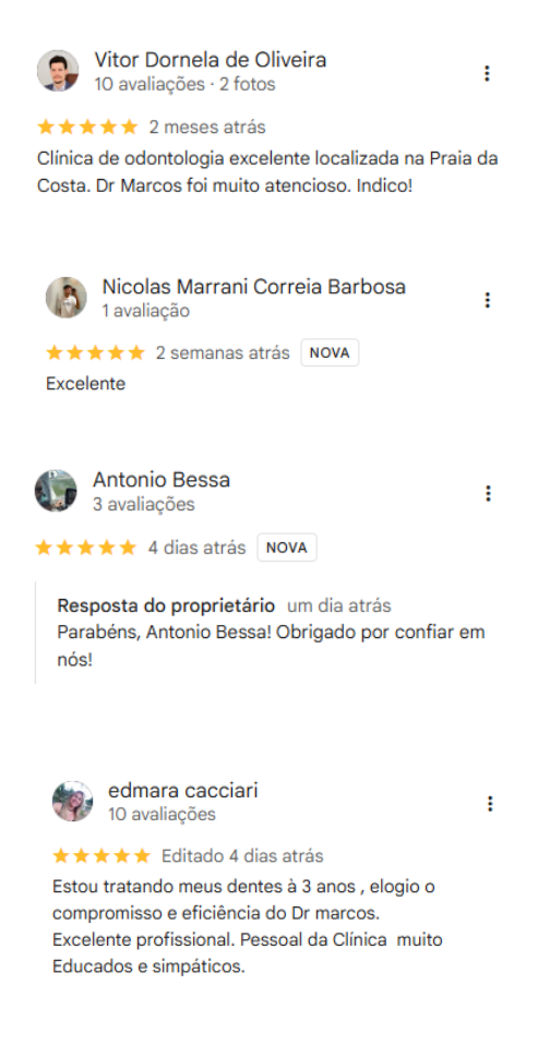Consultório odontológico da Vitalitty Center em Vila Velha